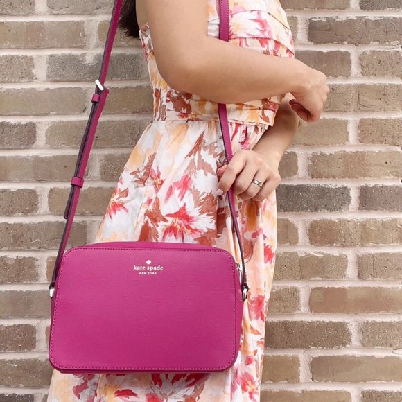 Kate Spade Top Zip Crossbody Pink - Picture 2 of 5